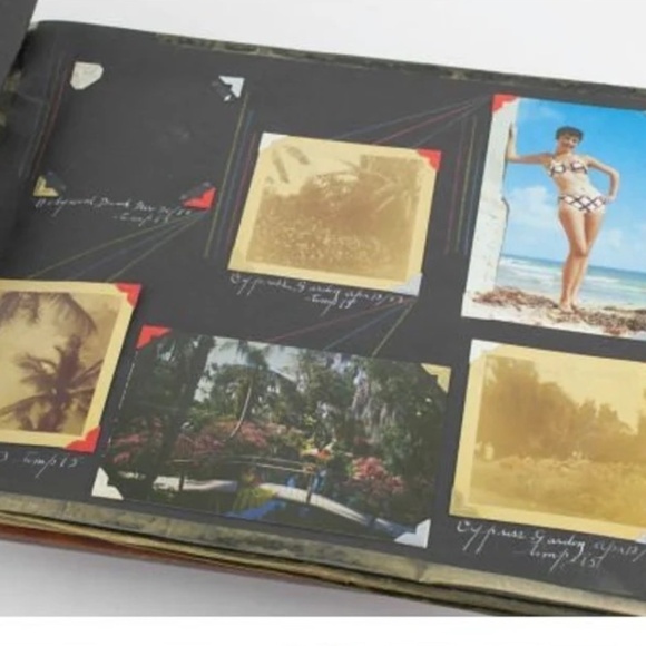 VINTAGE 1950s Wooden Photo Album, Travel to Florida, Cuba, Bathing Beauty Shots - Picture 7 of 15